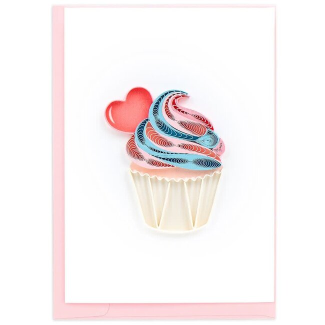 Mini Quilled Card - Lovely Cupcake