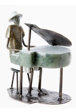 Zimbabwe Shona Pianist Sculpture, Zimbabwe