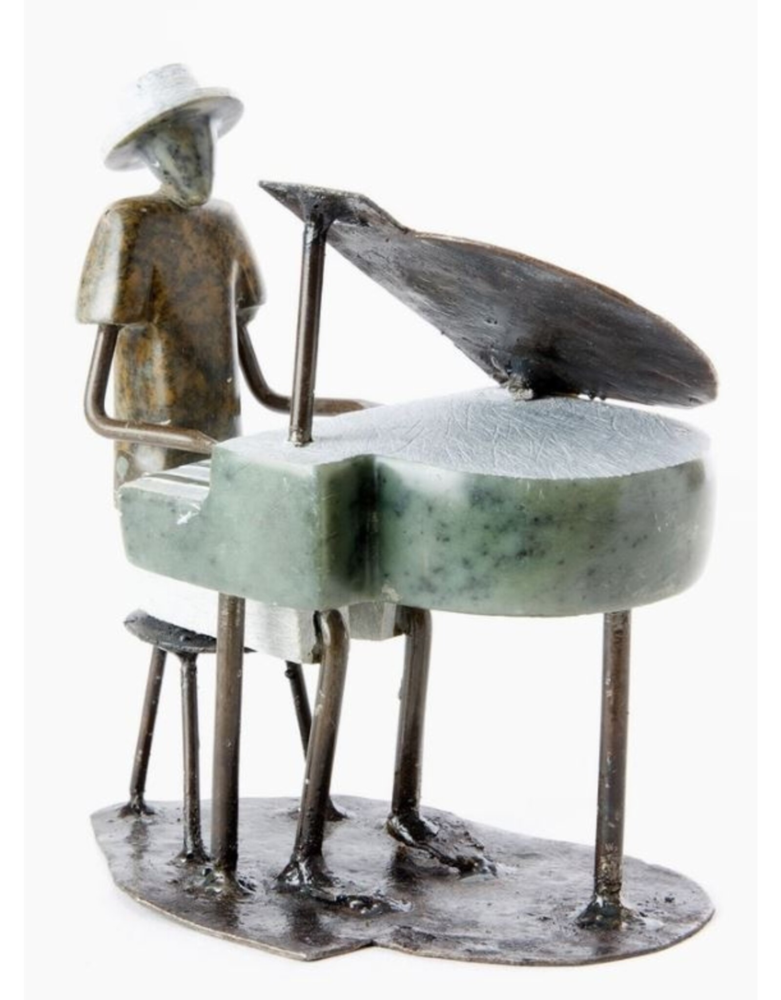 Zimbabwe Shona Pianist Sculpture, Zimbabwe