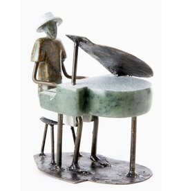 Zimbabwe Shona Pianist Sculpture, Zimbabwe