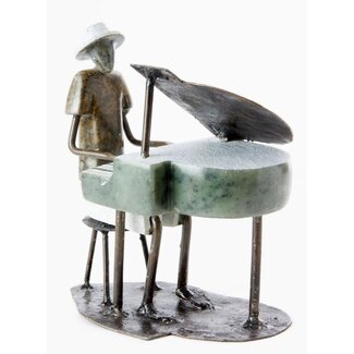 Zimbabwe Shona Pianist Sculpture Zimbabwe Shona Pianist Sculpture