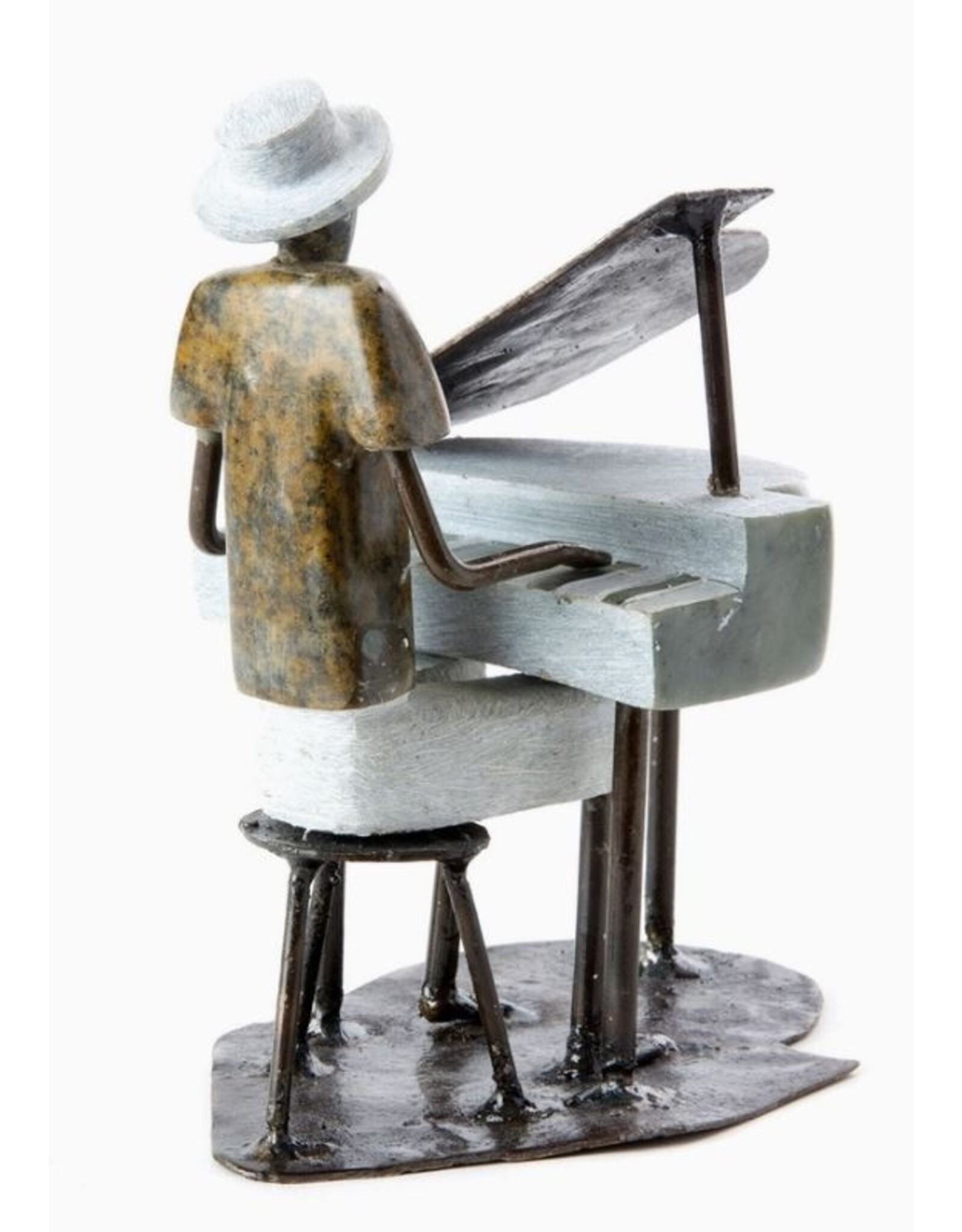 Zimbabwe Shona Pianist Sculpture, Zimbabwe