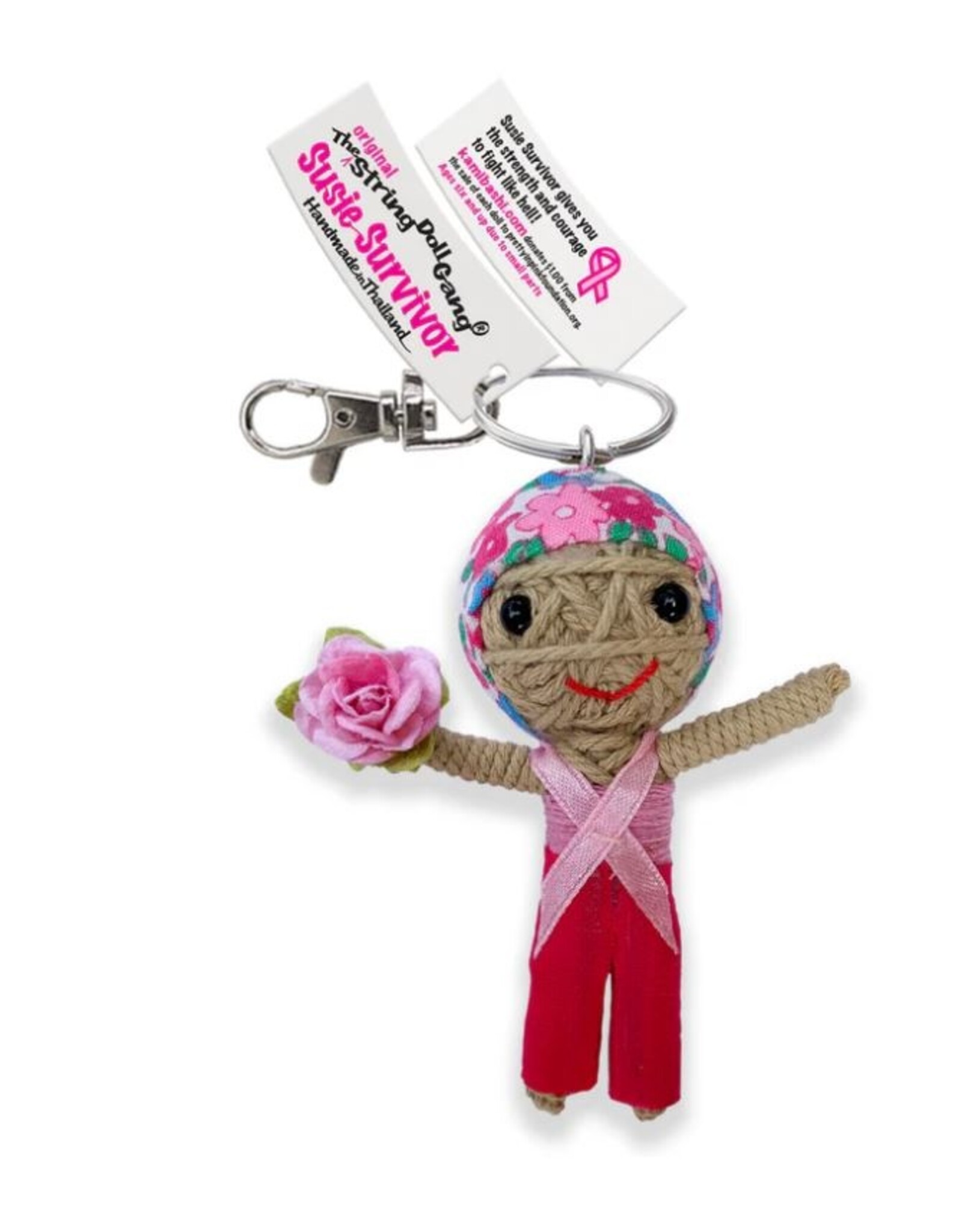 Thailand String Doll Keychain - Susie Survivor, Thailand