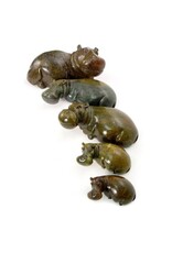 Zimbabwe Serpentine Hippo Sculpture, Zimbabwe