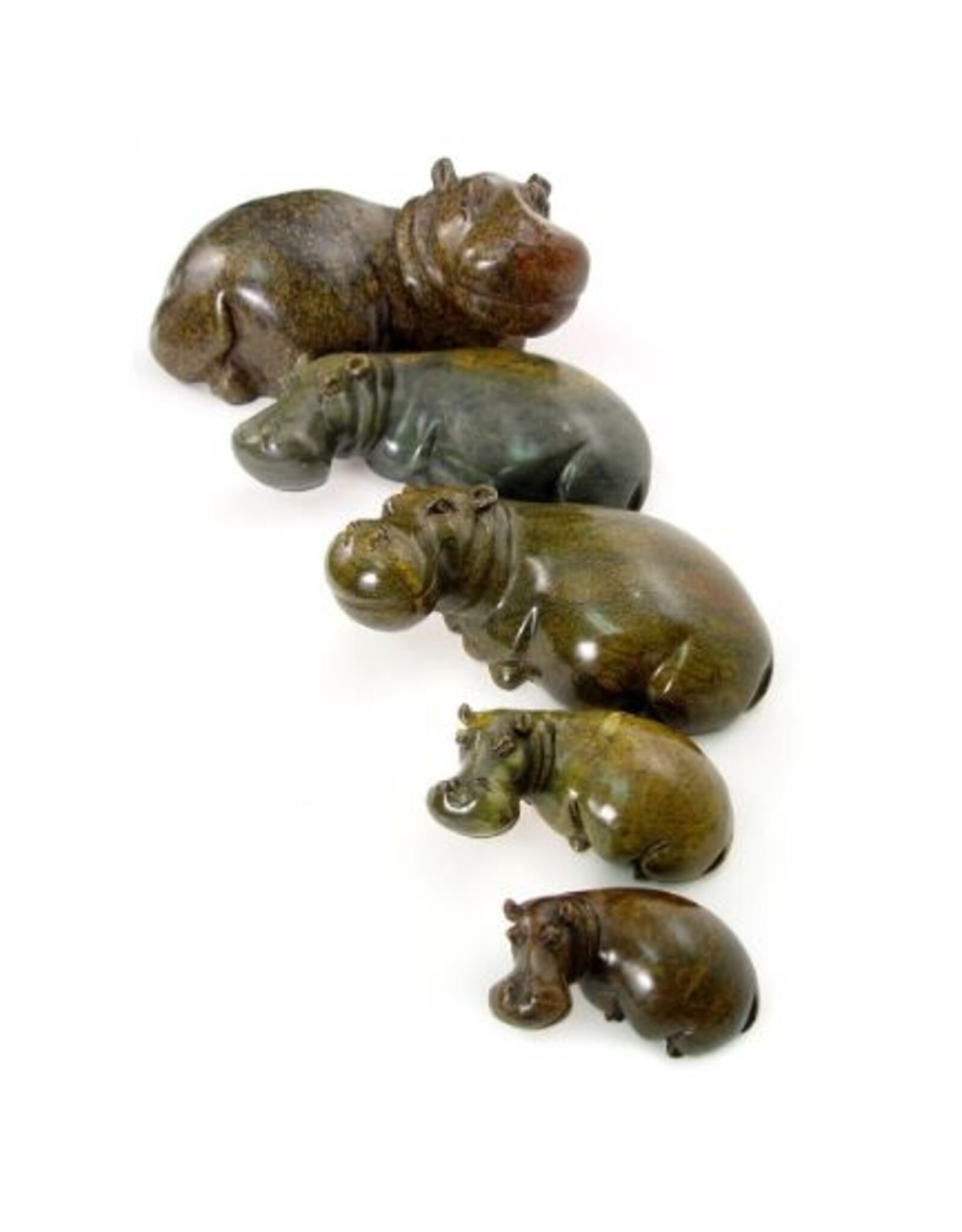 Zimbabwe Serpentine Hippo Sculpture, Zimbabwe