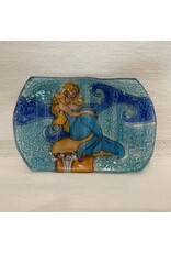 Ecuador Fused Glass Mermaid Soap Dish, Ecuador