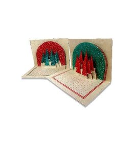 Nepal Pop Up Holiday Tree Card (set of 2), Nepal