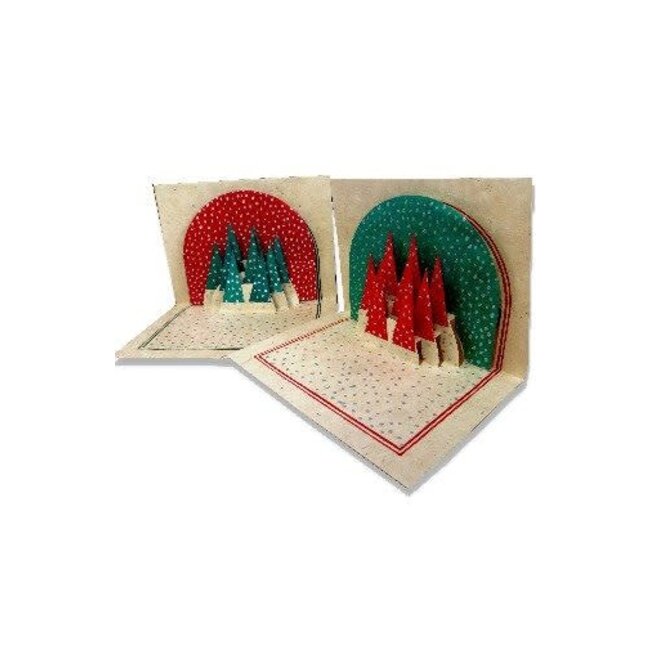 Pop Up Holiday Tree Card (set of 2)