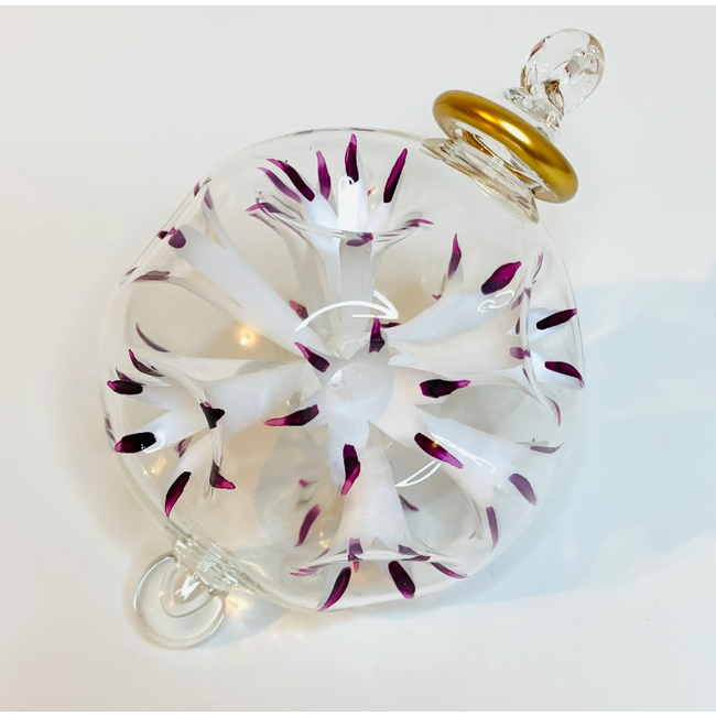 Blown Glass Blossom Ornament