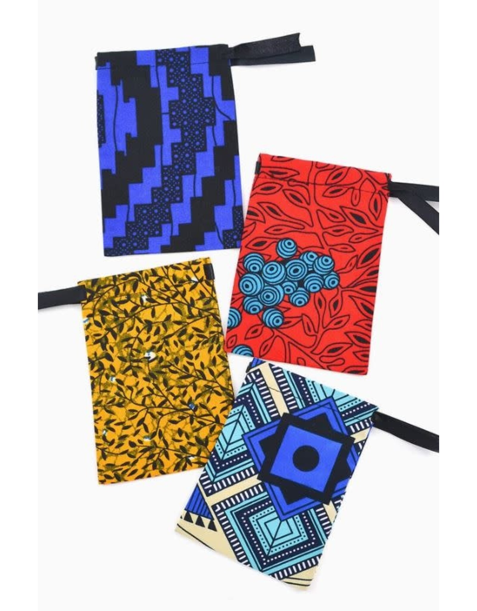 Zambia Chitenge Cloth Jewelry Pouch