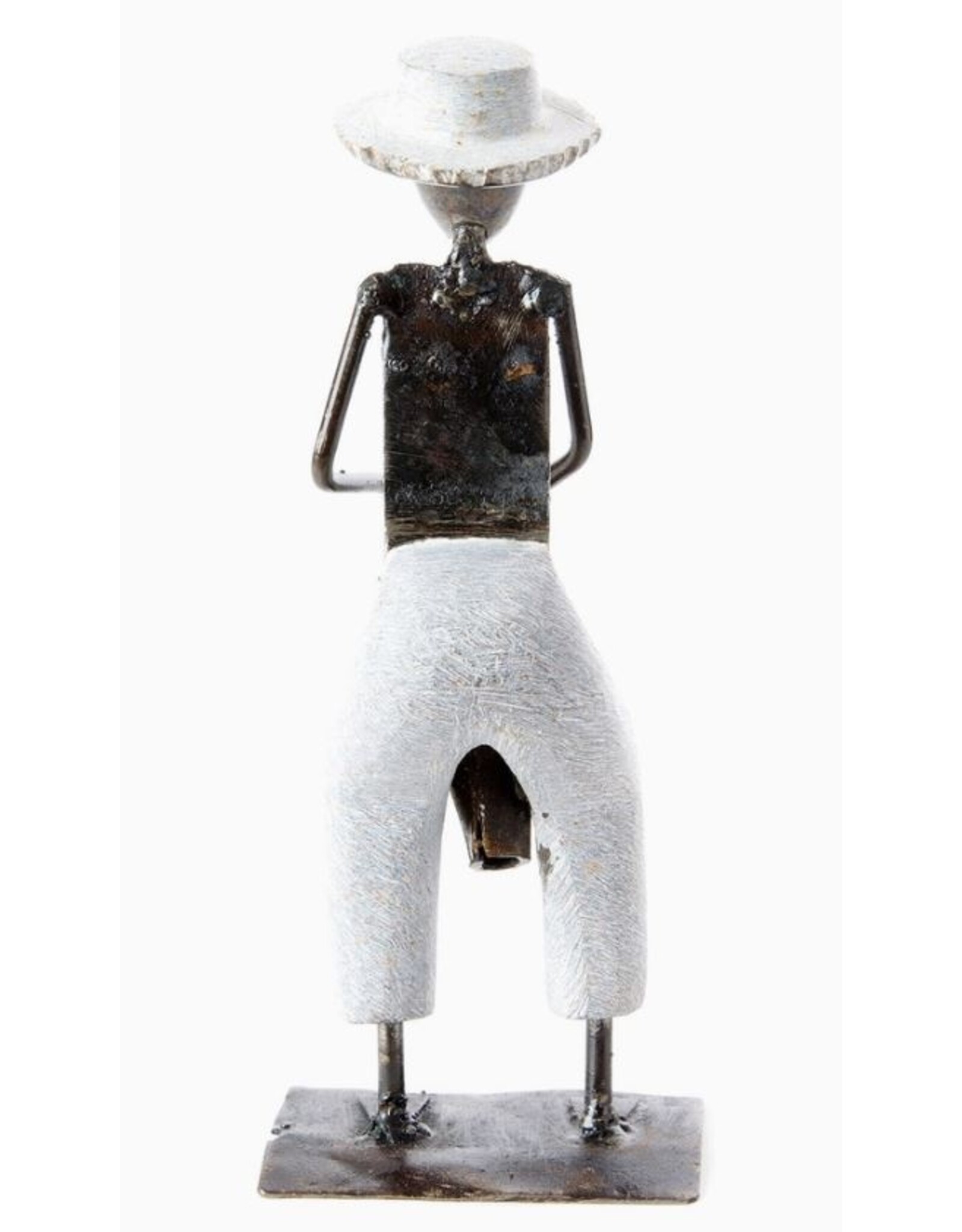 Zimbabwe Shona Bongo Player Sculpture, Zimbabwe