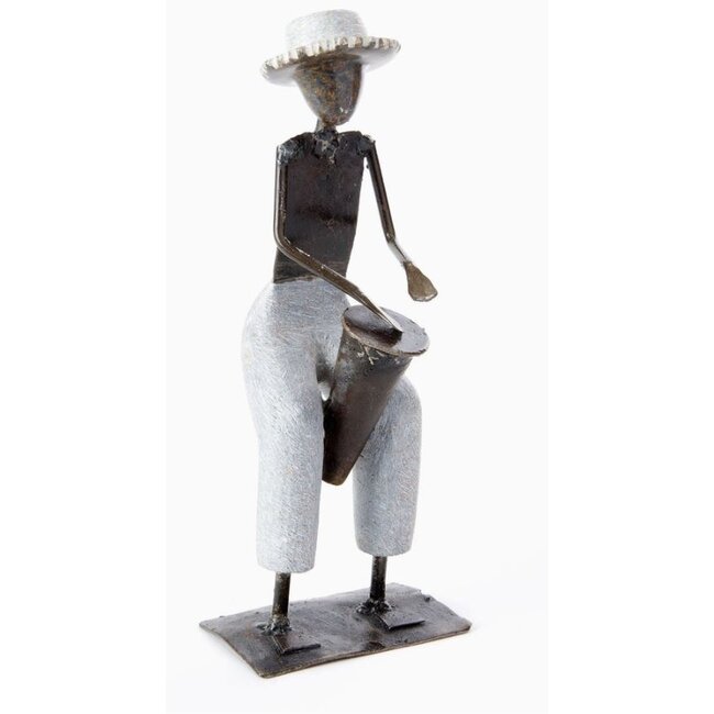 Shona Bongo Player Sculpture