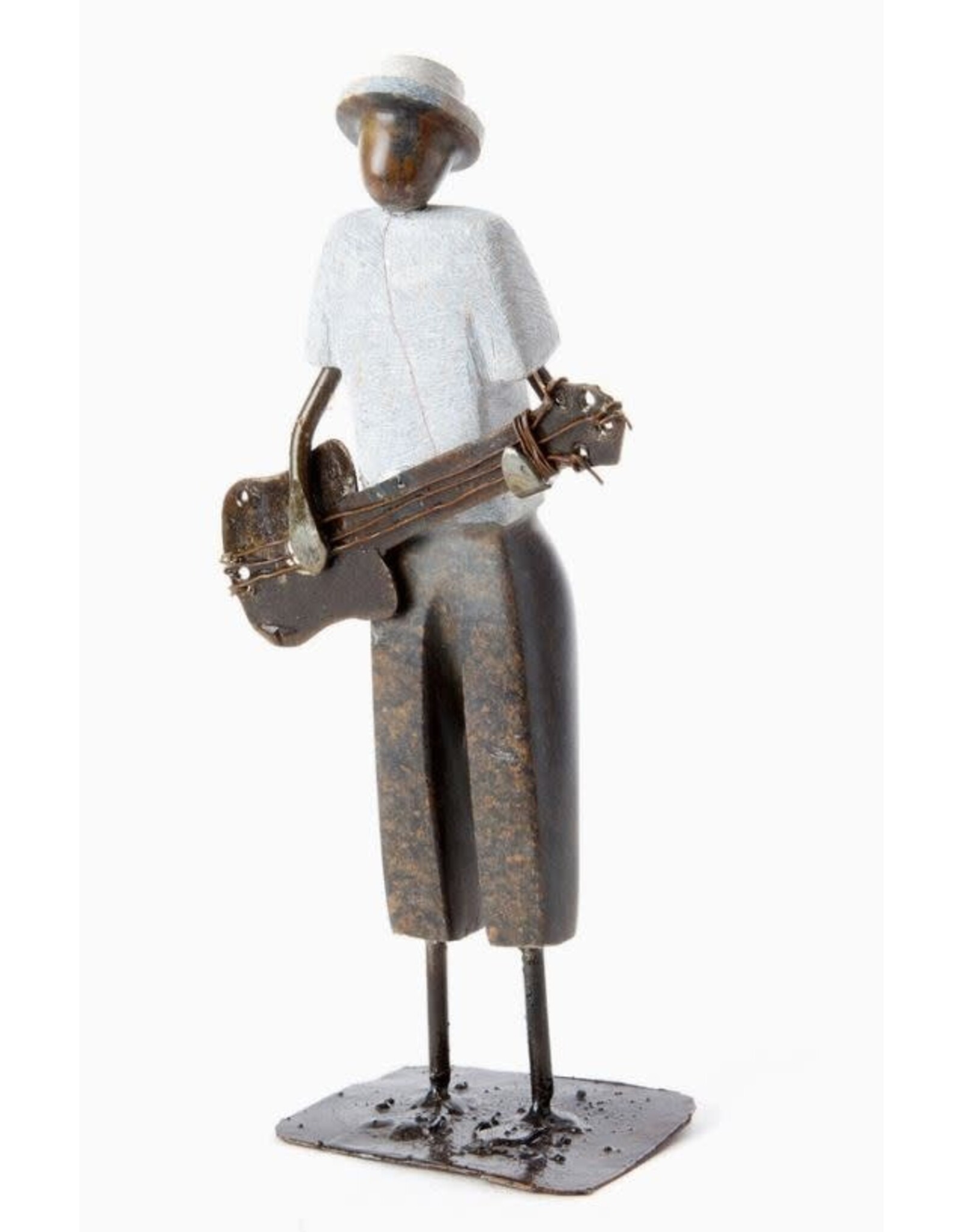 Zimbabwe Shona Guitarist Sculpture, Zimbabwe
