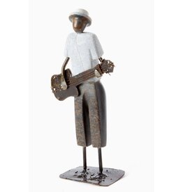 Zimbabwe Shona Guitarist Sculpture, Zimbabwe