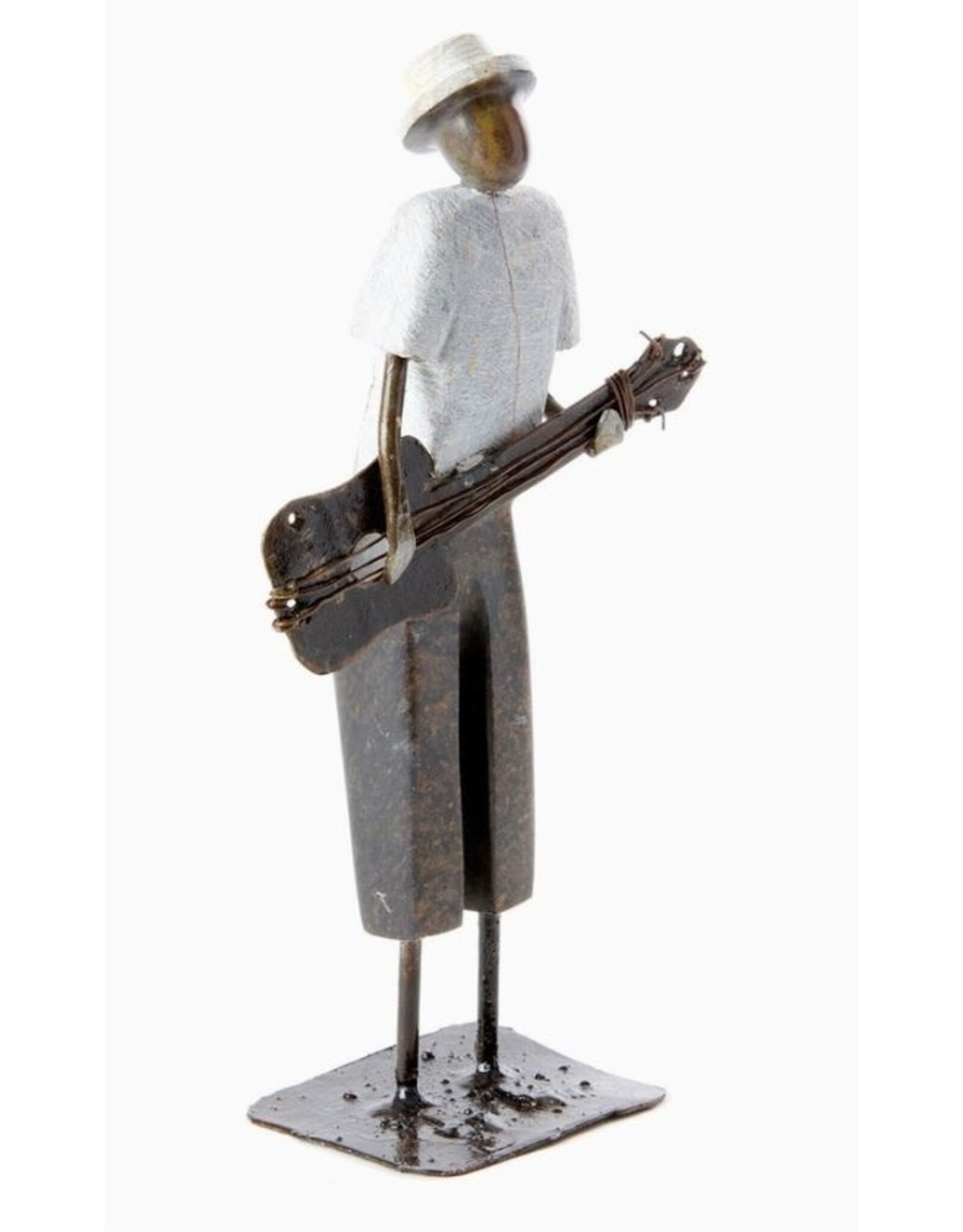 Zimbabwe Shona Guitarist Sculpture, Zimbabwe