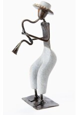 Zimbabwe Shona Horn Player Sculpture, Zimbabwe