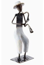 Zimbabwe Shona Horn Player Sculpture, Zimbabwe