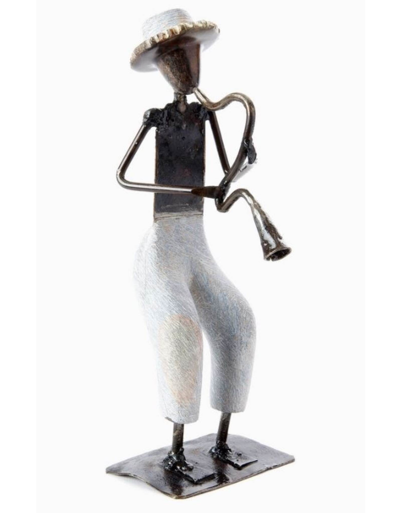 Zimbabwe Shona Horn Player Sculpture, Zimbabwe