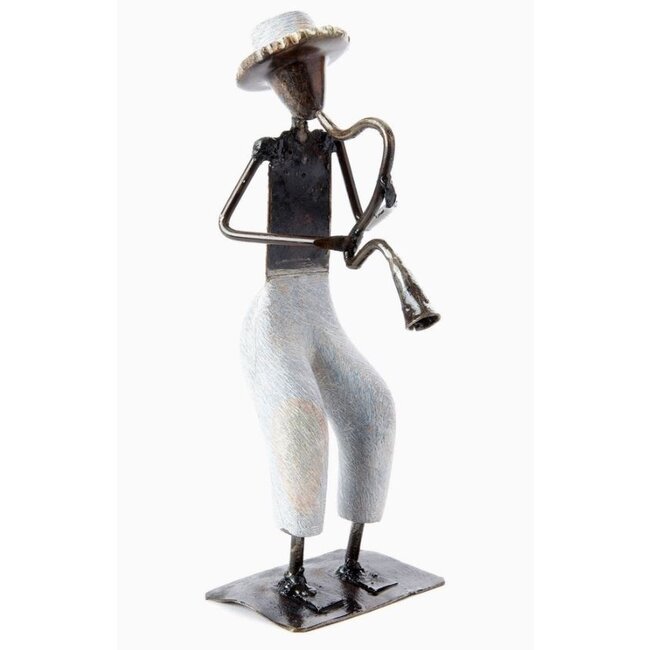 Shona Horn Player Sculpture