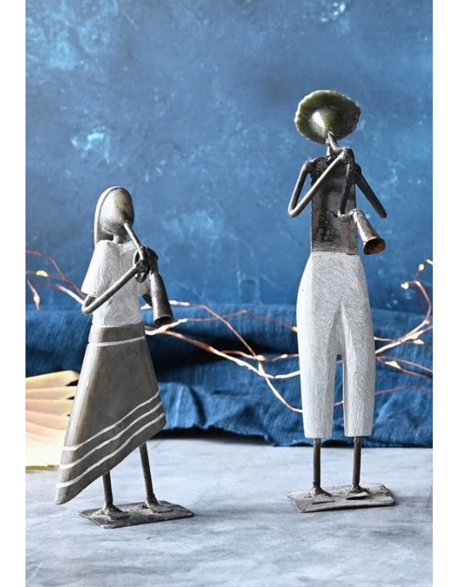 Zimbabwe Shona Horn Player Sculpture, Zimbabwe
