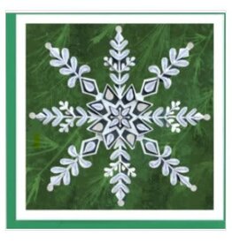 Vietnam Quilled Snowflake on Pine Card, Vietnam