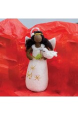 Nepal Peace Dove Angel Felt Ornament, Nepal