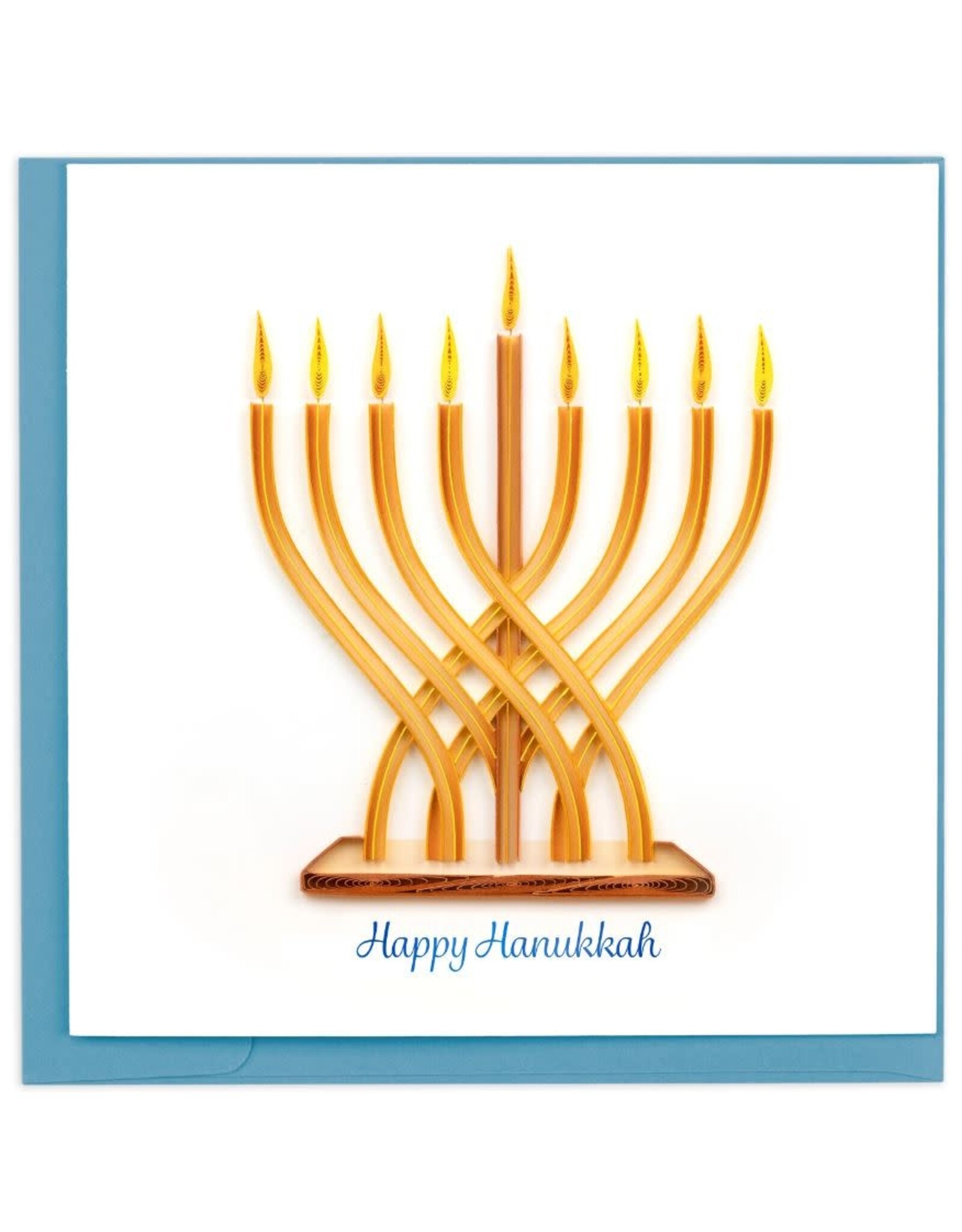 Vietnam Quilled Menorah Hanukkah Card, Vietnam