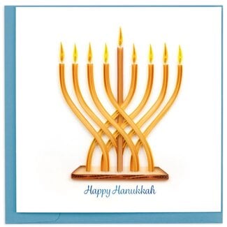 Vietnam Quilling Card - Hanukkah Menorah