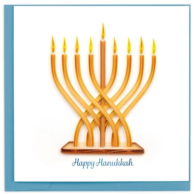 Quilled Card - Hanukkah Menorah
