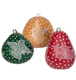 Peru Mini Gourd Dove Ornament, Peru