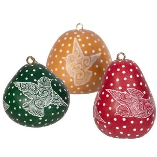 Peru Mini Gourd Dove Ornament