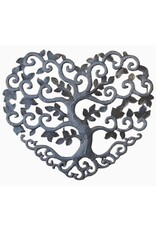 Haiti Heart Shaped Tree of Life Cut Metal, Haiti