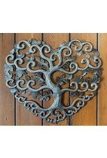 Haiti Heart Shaped Tree of Life Cut Metal, Haiti