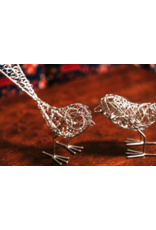 India Silver Wrapped Wire Bird, India