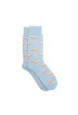 India Crew Socks That Provide Meals - Blue Sandwiches
