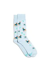 India Crew Socks That Save Dogs - Blue