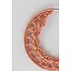 Coral Crochet Hoop Earrings