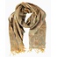 India CLEARANCE Desert Sand Paisley Wool Scarf