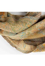 India Desert Sand Paisley Wool Scarf, India