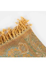 India Desert Sand Paisley Wool Scarf, India