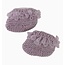 Nepal Little Fawn Baby Booties in Purple