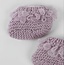 Little Fawn Baby Booties in Purple