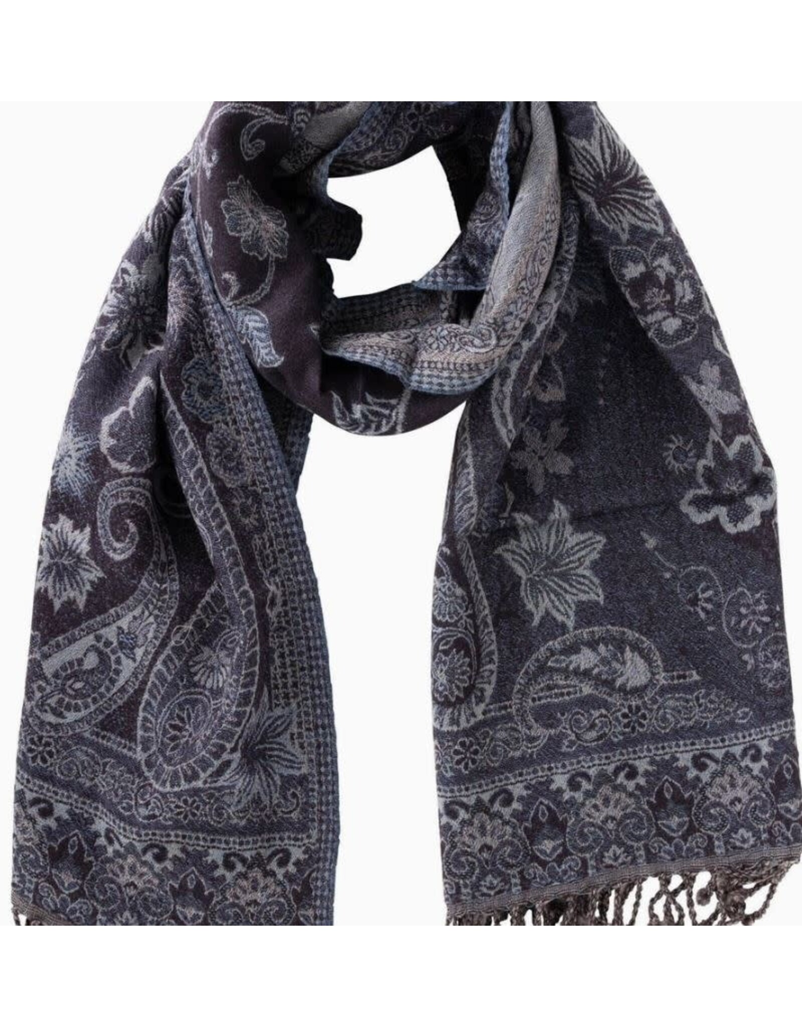 India Midnight Garden Shawl, India