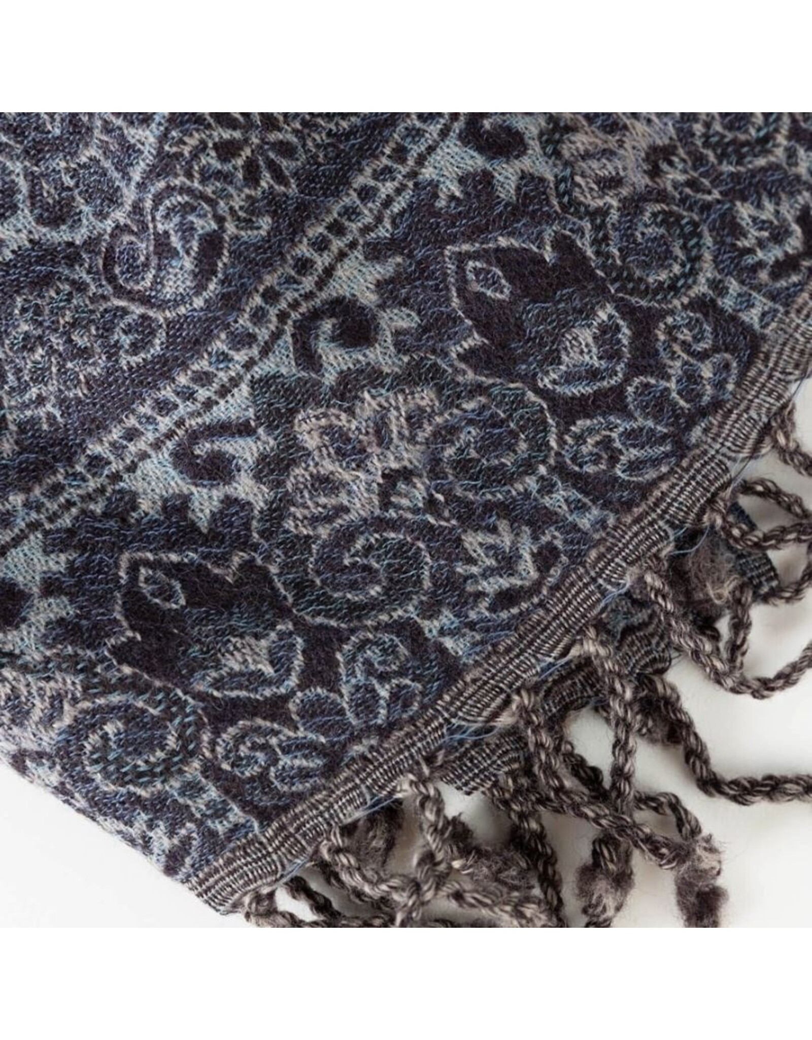 India Midnight Garden Shawl, India