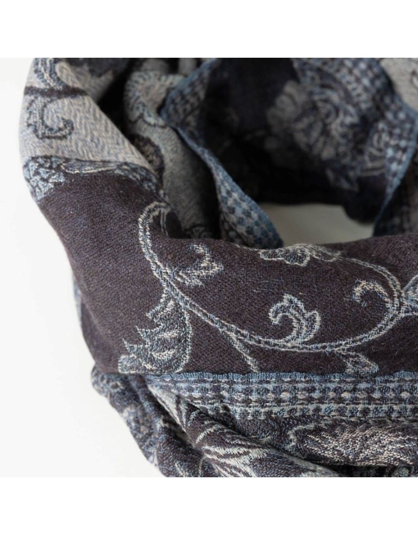 India Midnight Garden Shawl, India