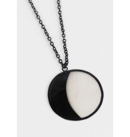 Philippines Waxing Moon Capiz Necklace, Philippines