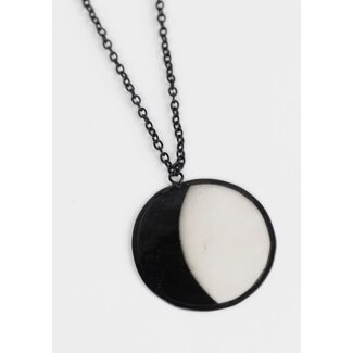 Philippines Waxing Moon Capiz Necklace Philippines Waxing Moon Capiz Necklace