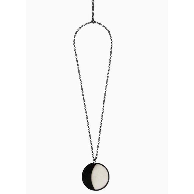 Waxing Moon Capiz Necklace
