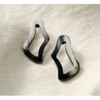 Vietnam Hai Reclaimed Horn Post Earrings