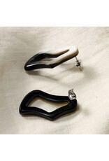 Vietnam Hai Reclaimed Horn Post Earrings, Vietnam